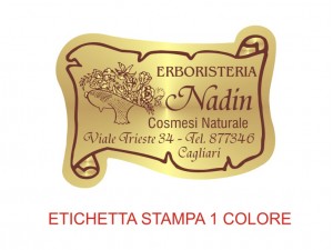 Etichette adesive per erboristeria, cosmetica, cosmesi (mm 45X33)  (cod.1M )